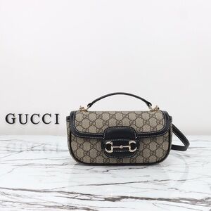 Gucci Beige and Black Shoulder Bag